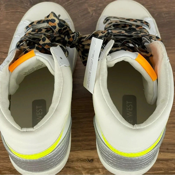 Nine West Stunnah Women's High-Top Sneakers size 5.5 vintage‎ effect - Picture 6 of 9